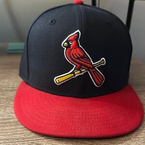 New Era Black and Red Cardinal Cap